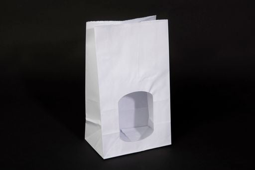 152x254x254mm White Window Paper SOS Bag