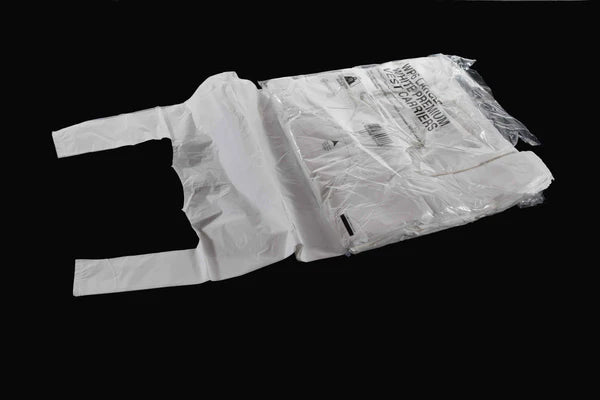 White Vest Plastic Carrier Bag