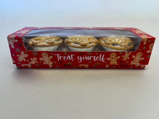238x80x50mm Christmas Mince Pie Box and Inserts